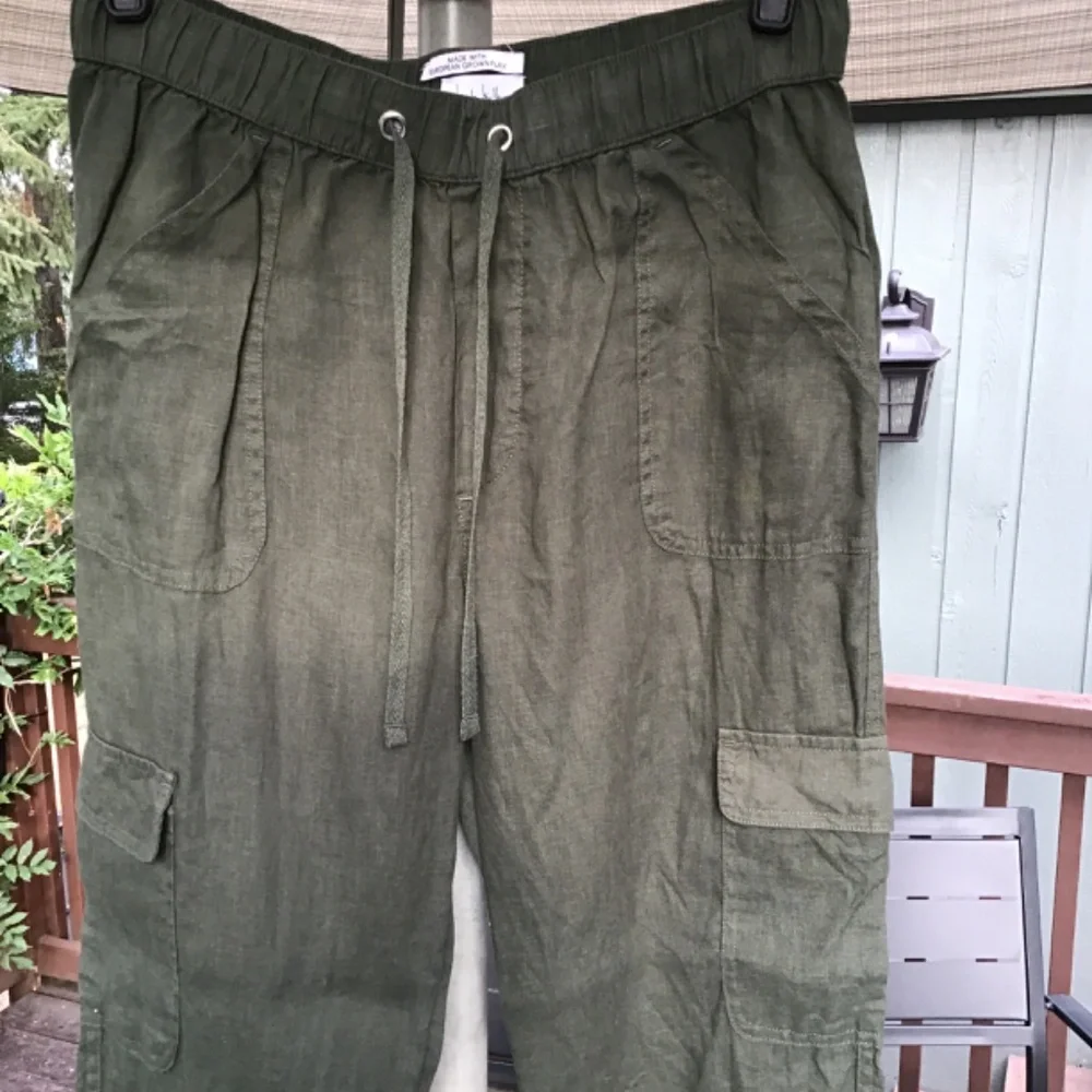 Nicole Miller Linen Joggers - Picture 7 of 7